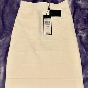 Elegant Black or Cream BCBG Simone Pencil Skirt